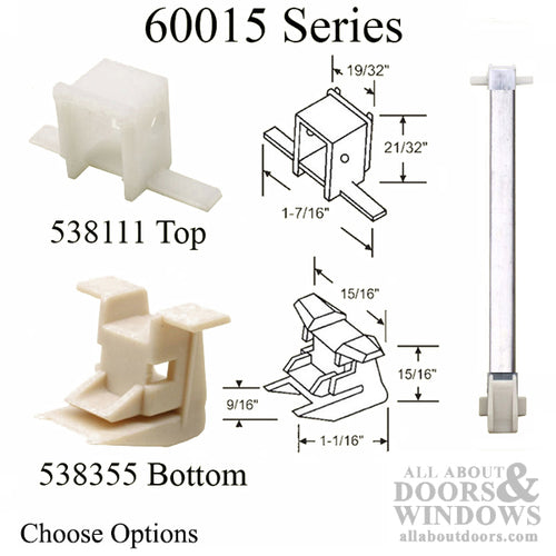 1/2 Inch Channel Balance (5/8 wide x 9/16 deep) w/shoes non-tilt - 1/2 Inch Channel Balance (5/8 wide x 9/16 deep) w/shoes non-tilt