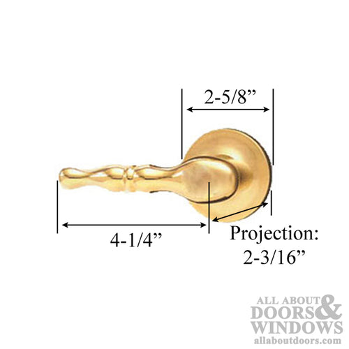 Kwikset Fremont Single Dummy Lever Solid Brass Left Handed Dummy Door Lever - Kwikset Fremont Single Dummy Lever Solid Brass Left Handed Dummy Door Lever