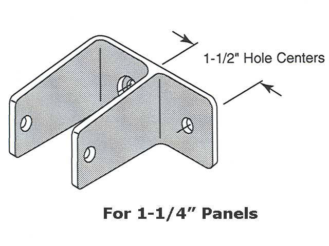 One Ear Wall Bracket for 1.25 Inch Panels - One Ear Wall Bracket for 1.25 Inch Panels