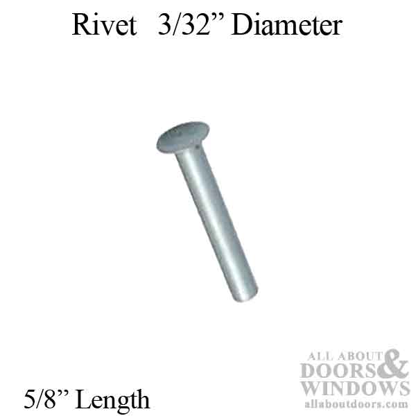 RIVET, 5/8 ” X  3/32 ” Diameter 60 Series - RIVET, 5/8 ” X  3/32 ” Diameter 60 Series