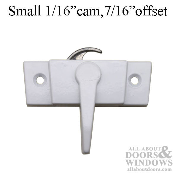 Truth Sash Lock For Casement Windows Trimline Sweep Sash Lock 2-1/16 inch screw holes 1/16 cam 7/16 offset - Truth Sash Lock For Casement Windows Trimline Sweep Sash Lock 2-1/16 inch screw holes 1/16 cam 7/16 offset