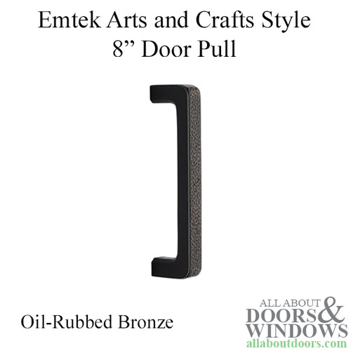 Emtek Solid Brass Door Pull, 8