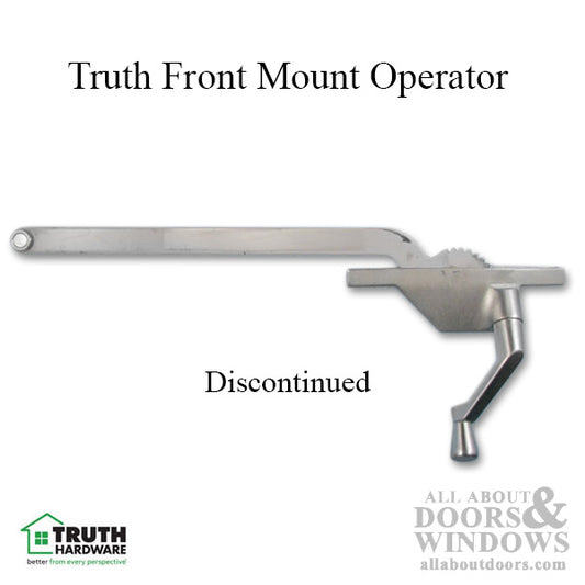 Truth Front Mount Operator, 11 inch arm Right- Nickel Finish - See Notes