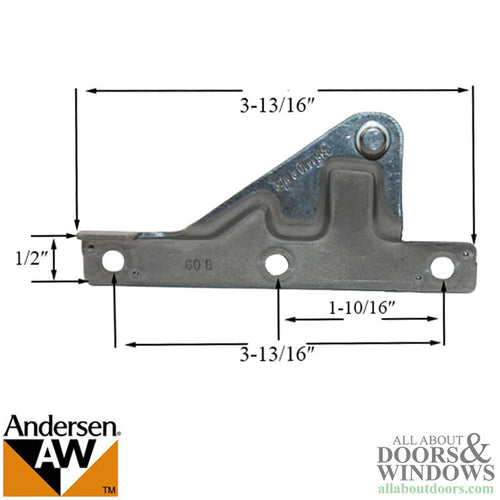 Andersen Perma-Shield Casement Windows - Split Arm Bracket w/screws - Corrosion Resistant - Right - Andersen Perma-Shield Casement Windows - Split Arm Bracket w/screws - Corrosion Resistant - Right