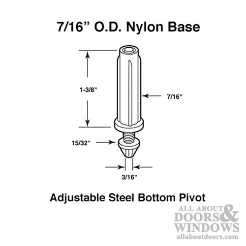 Pivot, Bottom,  BI-Fold Door - Acme Part No. 2903 - Pivot, Bottom,  BI-Fold Door - Acme Part No. 2903