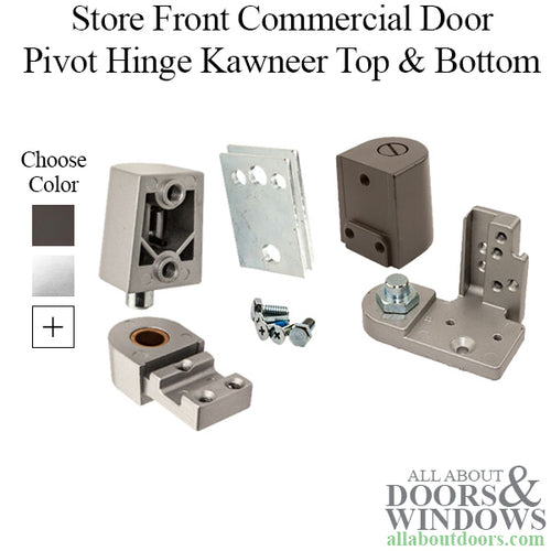 Store Front Commercial Door Pivot Hinge, Kawneer Top and Bottom, Right Hand - Choose Color - Store Front Commercial Door Pivot Hinge, Kawneer Top and Bottom, Right Hand - Choose Color