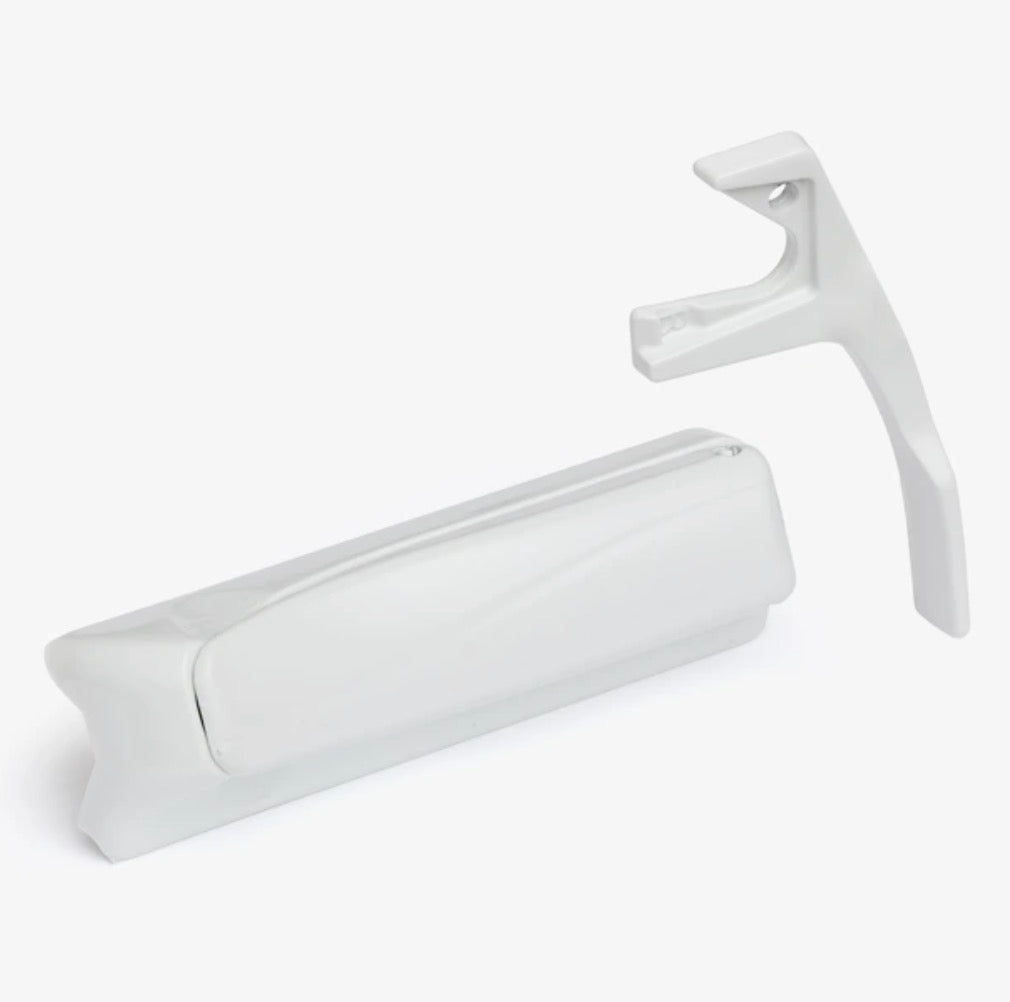 Pella Casement Sash Lock  Folding Handle and cover  RH  - White - Pella Casement Sash Lock  Folding Handle and cover  RH  - White