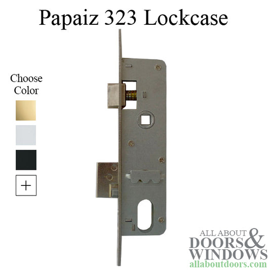 Papaiz #323 Slimline Mortise Lock Body, 7/8" Backset - Choose Finish