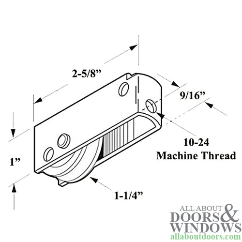 Sliding Door Roller Single Nylon Wheel 1.25 Inch Nylon Wheel For Sliding Patio Doors - Sliding Door Roller Single Nylon Wheel 1.25 Inch Nylon Wheel For Sliding Patio Doors