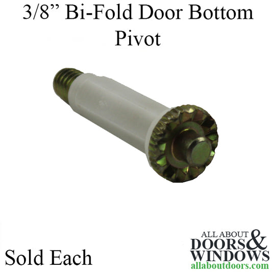 Bi Fold Door Bottom Pivot Adjustable 3/8 Inch Diameter Plastic Base