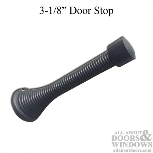 3-1/8 Inch Spring Door Stop - Oil Rubbed Bronze - 3-1/8 Inch Spring Door Stop - Oil Rubbed Bronze