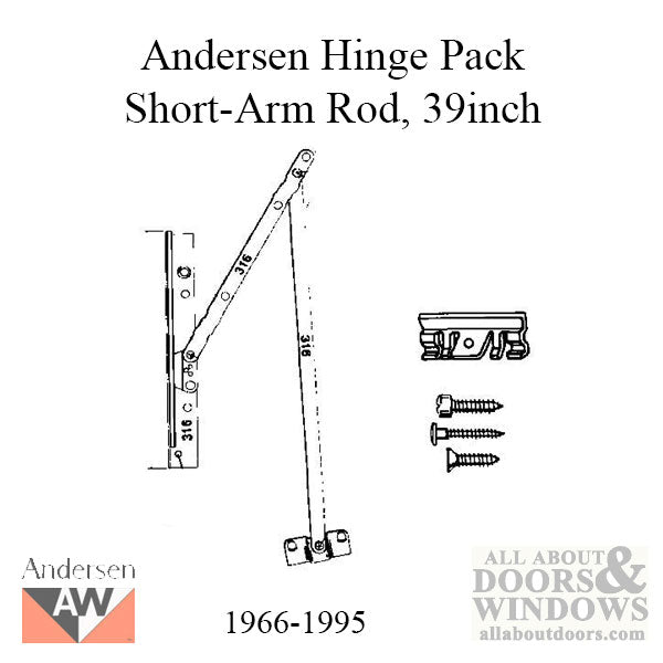 Hinge Pack, Perma-Shield Awning AN, 39