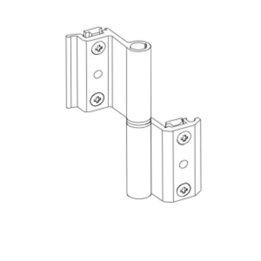 Aluminum door 2 wing Clamp hinge