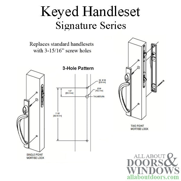 Truth Door Handle For Sliding Glass Doors Curved Top Keyed Handlset Choose Color - Truth Door Handle For Sliding Glass Doors Curved Top Keyed Handlset Choose Color