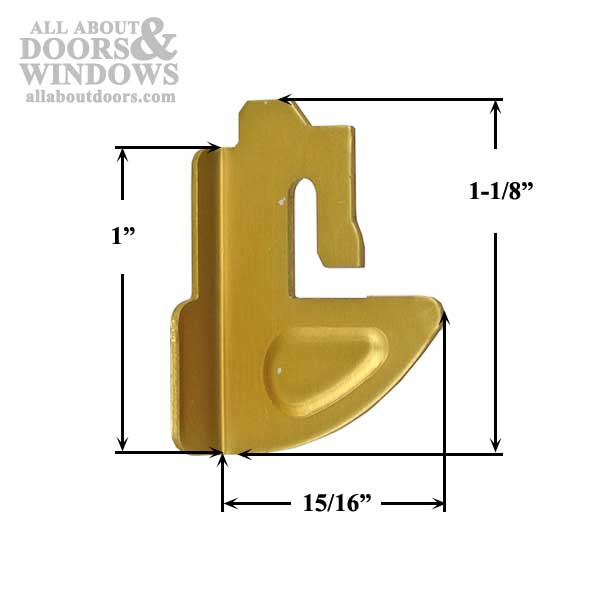 DGP Clip Non-Handed Removable Glass Screen Panel DGP Clip Champagne - DGP Clip Non-Handed Removable Glass Screen Panel DGP Clip Champagne