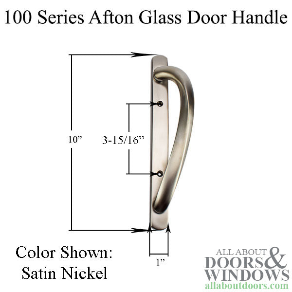 Andersen 100 Series Afton Sliding Door Handle - Bright Brass - Andersen 100 Series Afton Sliding Door Handle - Bright Brass