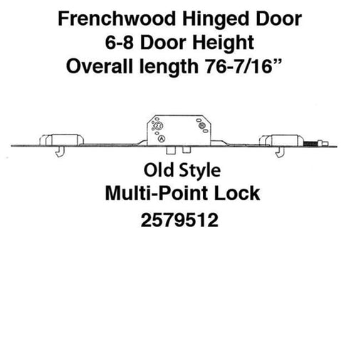 Unavailable Andersen Multipoint Lock, FWH68 Active Door - Gold Face Discontinued - Unavailable Andersen Multipoint Lock, FWH68 Active Door - Gold Face Discontinued