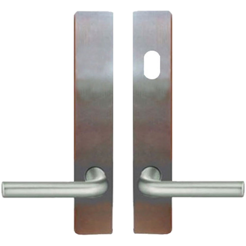 Andersen FSB 1075 Active Trim Set for Double Doors Stainless Steel Finish - Andersen FSB 1075 Active Trim Set for Double Doors Stainless Steel Finish