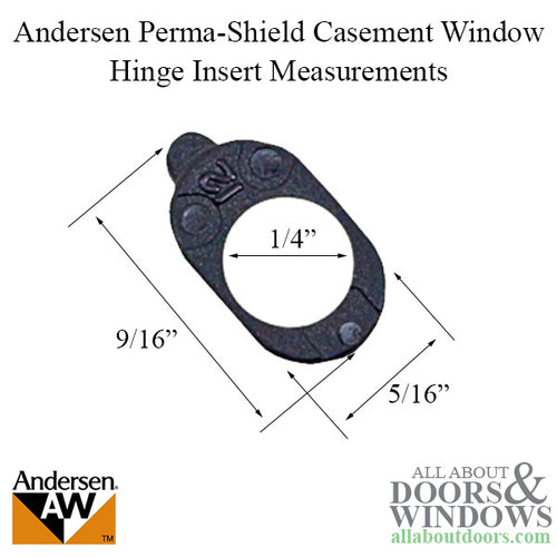 Andersen Perma-Shield Improved/E-Z Casement Windows - Hinge Insert - Andersen Perma-Shield Improved/E-Z Casement Windows - Hinge Insert