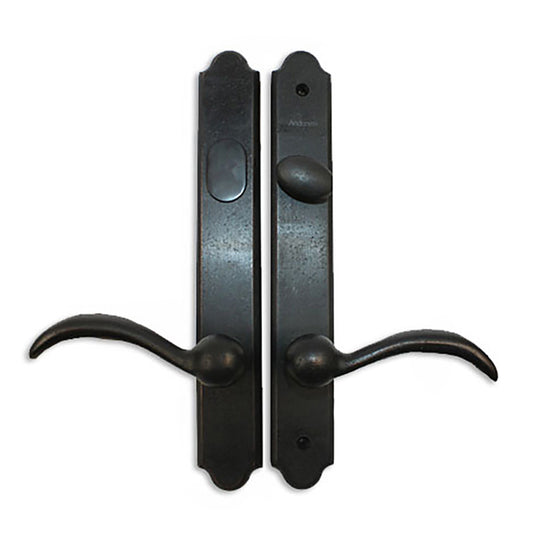 Hardware Kit, Double Door, Encino, Active / Passive - Distressed Bronze