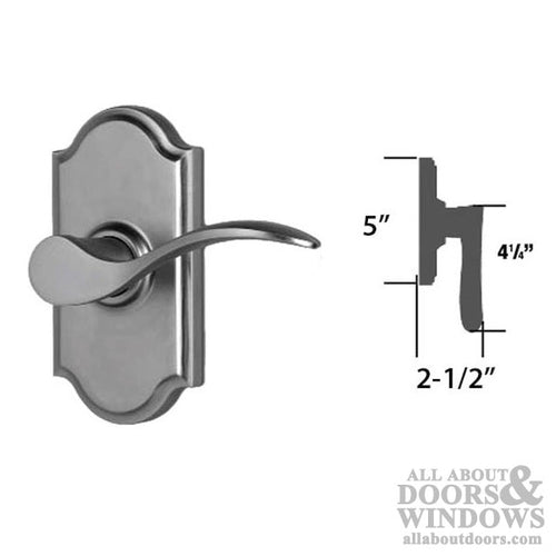 Weslock Bordeau Privacy Door Lever Weathered Pewter Right Handed Privacy Handle - Weslock Bordeau Privacy Door Lever Weathered Pewter Right Handed Privacy Handle