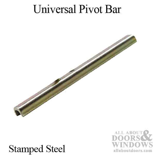 Pivot Bar, 3", 1 Hole, Universal Design, Stamped Steel