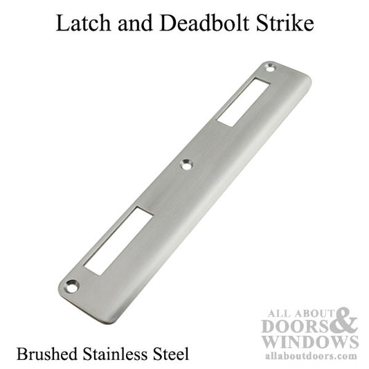 P3000 Active Latch and Deadbolt, Curved Lip Strike Plate