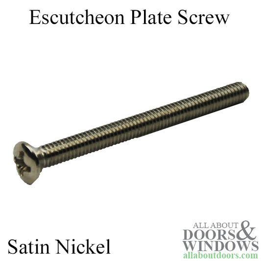 Screw / Bolt for Escutcheon Plate - Satin Nickel