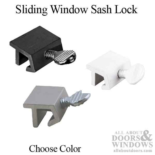 Sliding Window Sash Lock 2 pack - Choose Color