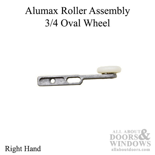 Alumax Screen Door Roller Assembly 3/4 Oval Wheel - Alumax Screen Door Roller Assembly 3/4 Oval Wheel