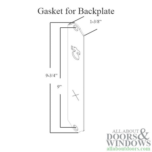 HOPPE HLS7 Gasket for M2172N Backplate - HOPPE HLS7 Gasket for M2172N Backplate