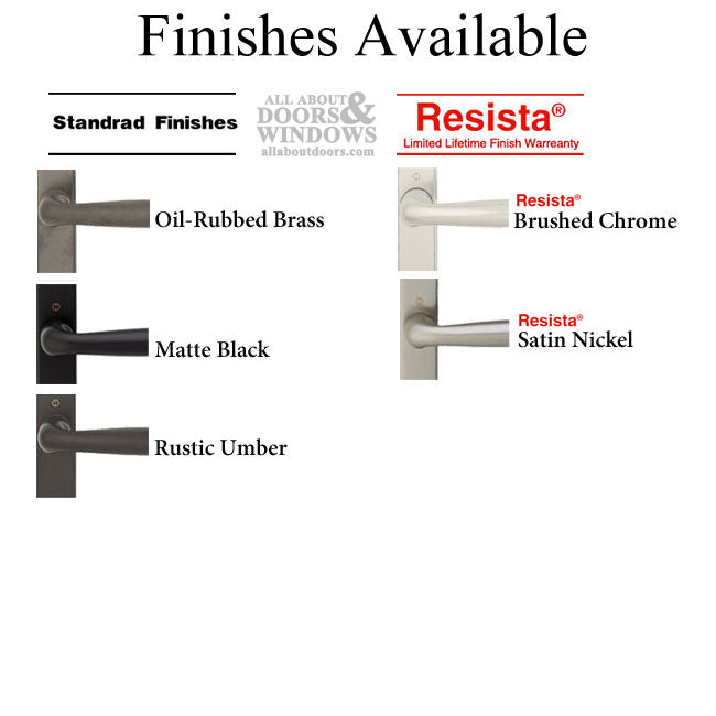 HOPPE Multipoint Handle Set with Toronto Lever Inactive Oil Rubbed Brass - HOPPE Multipoint Handle Set with Toronto Lever Inactive Oil Rubbed Brass