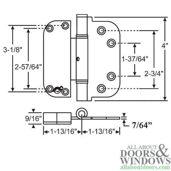 2D adjustable Hinge, Set for middle positions - Choose Color - 2D adjustable Hinge, Set for middle positions - Choose Color