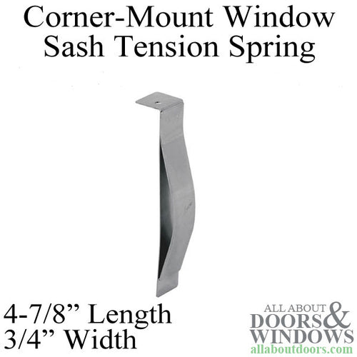 Steel Corner Mount Window Sash Tension Spring - Steel Corner Mount Window Sash Tension Spring