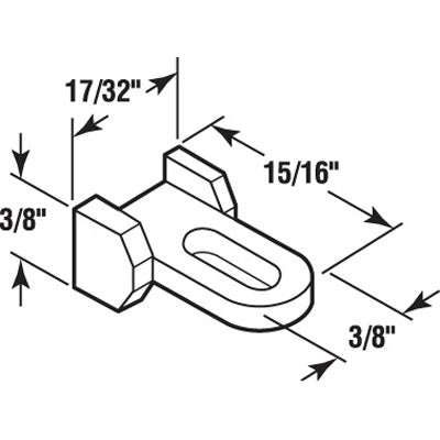 Guide - Sliding Windows, Glides / Guides - Nylon - Guide - Sliding Windows, Glides / Guides - Nylon