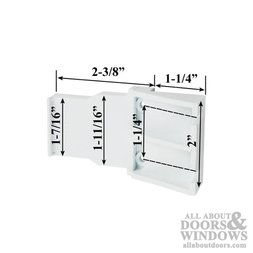 Fixed Patio Door Lite Clip 1-1/4