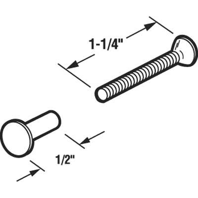 Post & Screws, Binder  8-32 x 1-1/4 inch- Aluminum - Post & Screws, Binder  8-32 x 1-1/4 inch- Aluminum