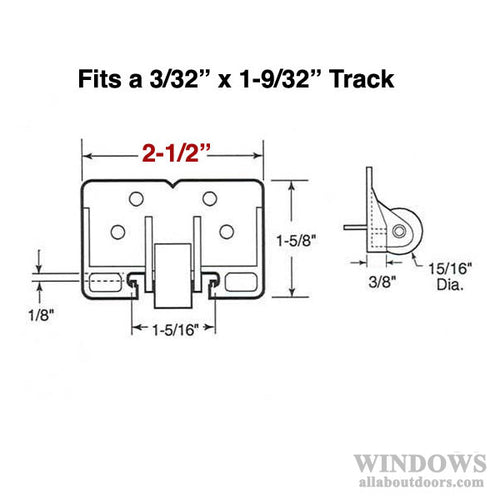 Drawer Track Guide Kit - 3/32 x 1-9/32 Wide Track - Drawer Track Guide Kit - 3/32 x 1-9/32 Wide Track