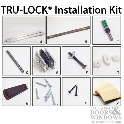 TRU-LOCK  Deadbolt Installation Kit - TRU-LOCK  Deadbolt Installation Kit