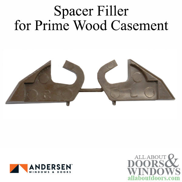 Spacer / Filler for Prime wood casement operators 1936-1960, Vinyl  - Bronze - Spacer / Filler for Prime wood casement operators 1936-1960, Vinyl  - Bronze