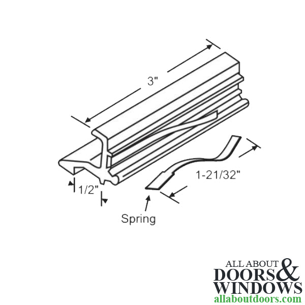 Window Locking Handle, Spring loaded - Mill FInish - Window Locking Handle, Spring loaded - Mill FInish