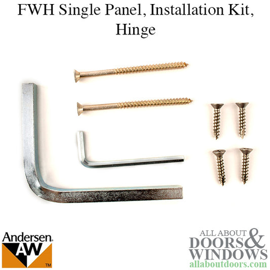 FWH Single Panel, Installation Kit, Hinge