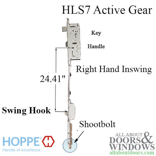 HLS7 45/92 Swinghook / Shootbolt,  Hook @ 24.41" RH