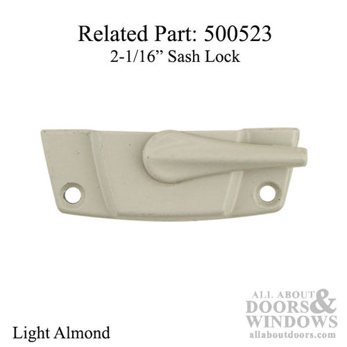 Deco Sash Lock Keeper - Light Almond (2-1/16