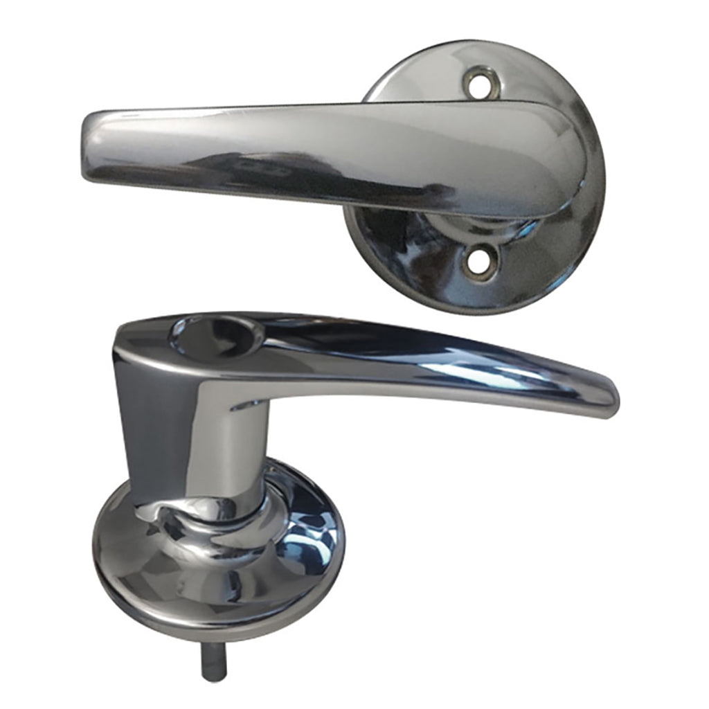 Kwikset Dummy Door Lever Pair Delta Bright Chrome Kwikset US2D 490 Keyed Door Lever - Kwikset Dummy Door Lever Pair Delta Bright Chrome Kwikset US2D 490 Keyed Door Lever
