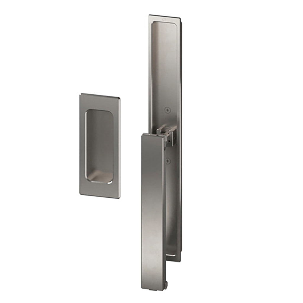 HOPPE Folding Handle and Pull for Lift and Slide Door System - Alpine Frost - HOPPE Folding Handle and Pull for Lift and Slide Door System - Alpine Frost