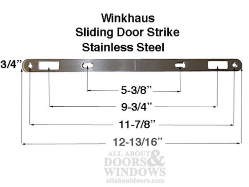 Winkhaus Sliding/Slider Door Strike Plate - SS - Winkhaus Sliding/Slider Door Strike Plate - SS