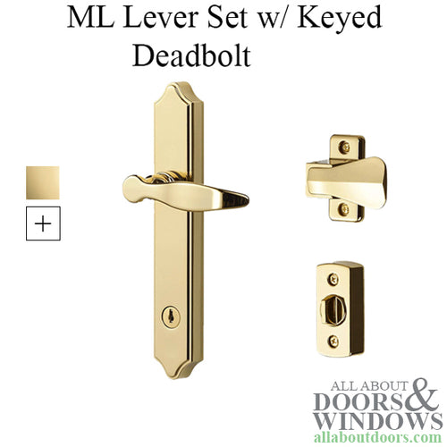 ML Lever Set with Keyed Deadbolt for Storm Doors - ML Lever Set with Keyed Deadbolt for Storm Doors