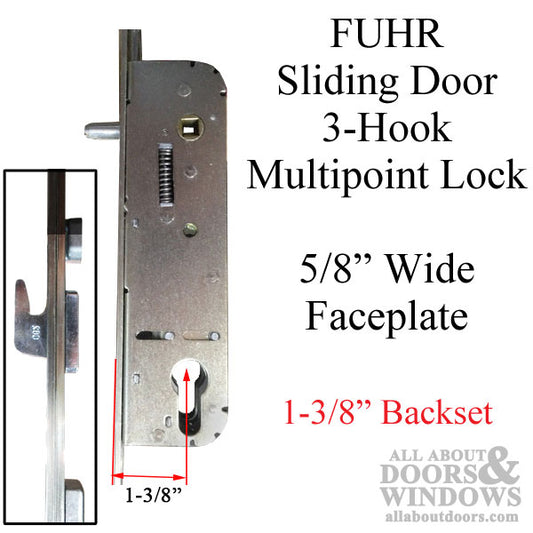 Hoppe FUHR Multipoint Lock 3 Hook Mortise Multipoint Lock For Sliding Doors