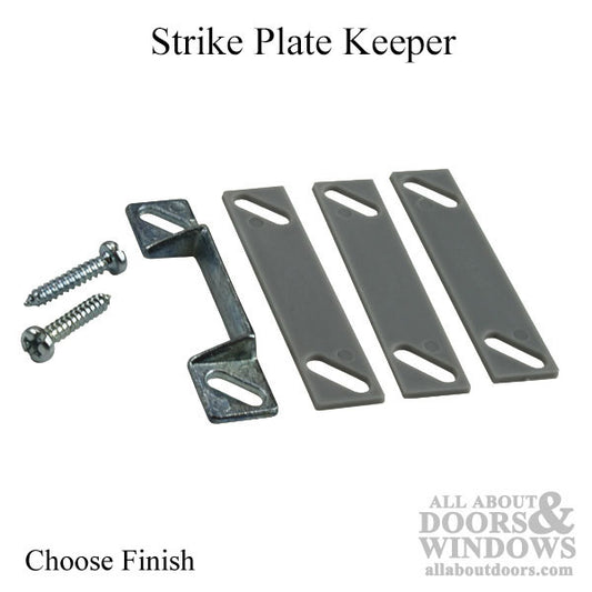 Keeper - Strike Plate - 1-3/4 inch hole Spacing - Choose Color